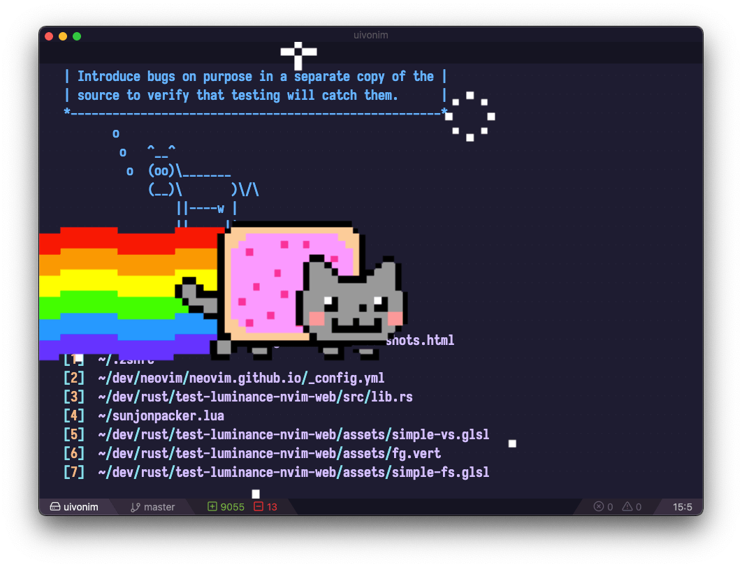 Neovim 编辑器界面